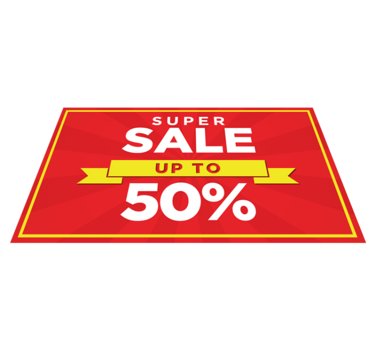 Personligt rabatudsalg røde vinyl tæpper - TenStickers