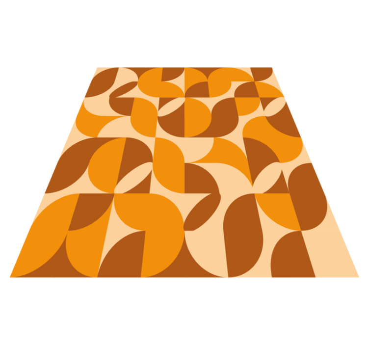 Retro vinyl tæpper til stuen - TenStickers