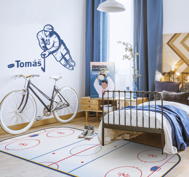 Ishockey banen spilmåtte - TenStickers