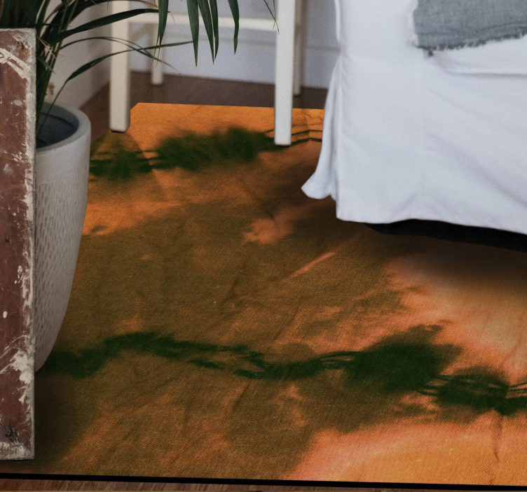 Farverig tie-dye tekstur vinyl tæppe - TenStickers