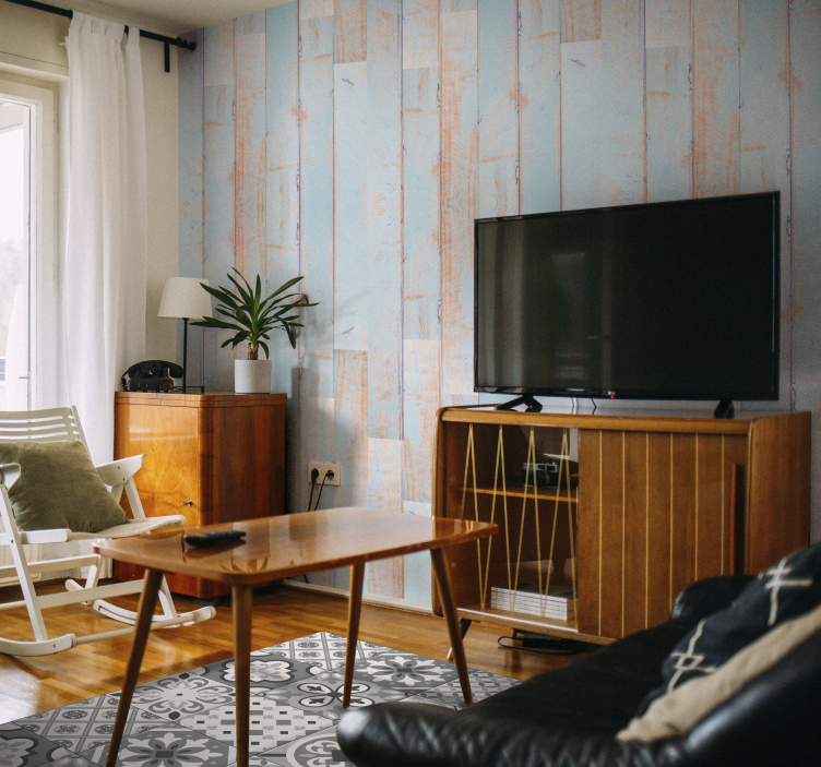 Hidraulisk flise effekt grå farver fliser tæppe - TenStickers