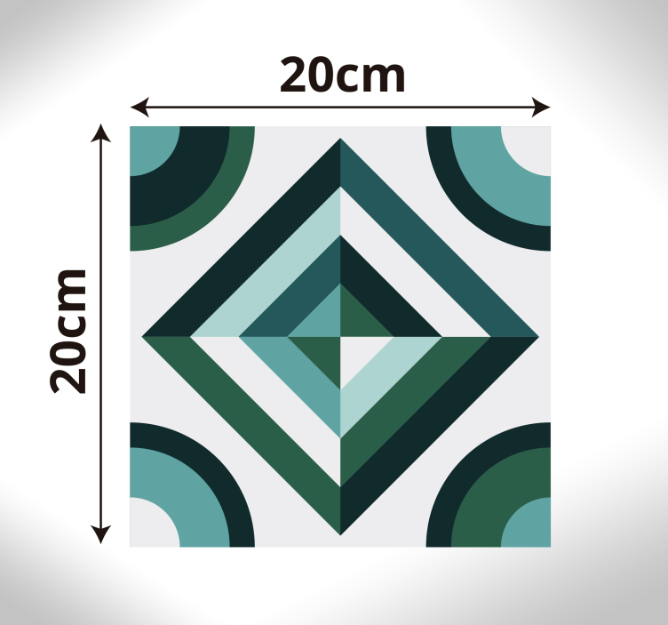 Retrofigurer mosaikvinyltæppet - TenStickers