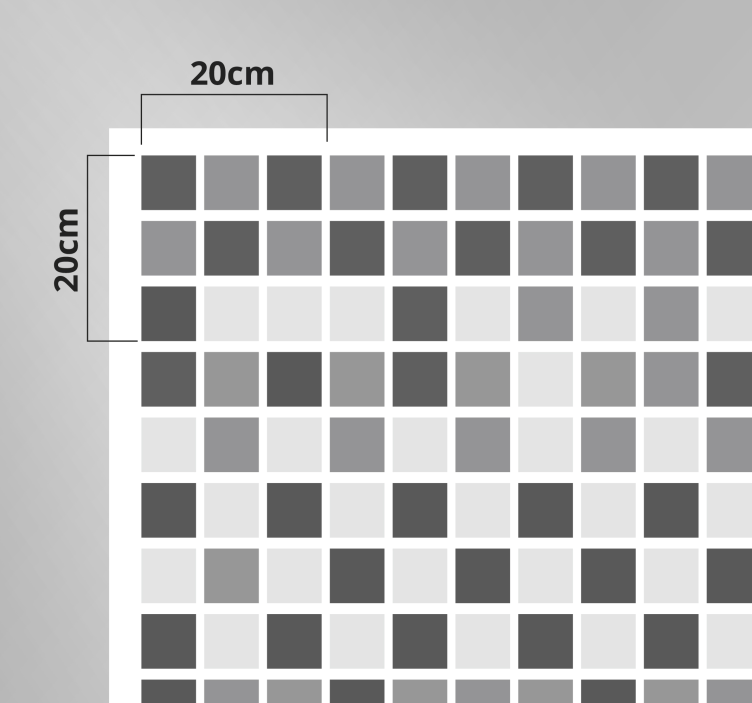 Grå nuancer vinyl tæppe til badeværelset - TenStickers