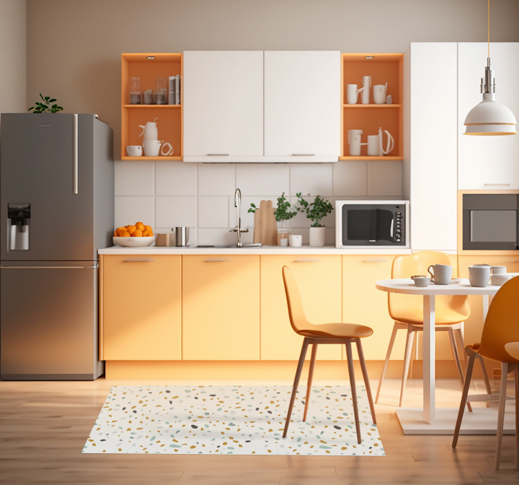 Nordisk terrazzo tekstur tæppe - TenStickers