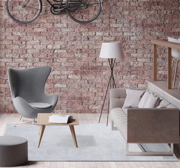 Cement tekstur sten vinyl tæppe - TenStickers