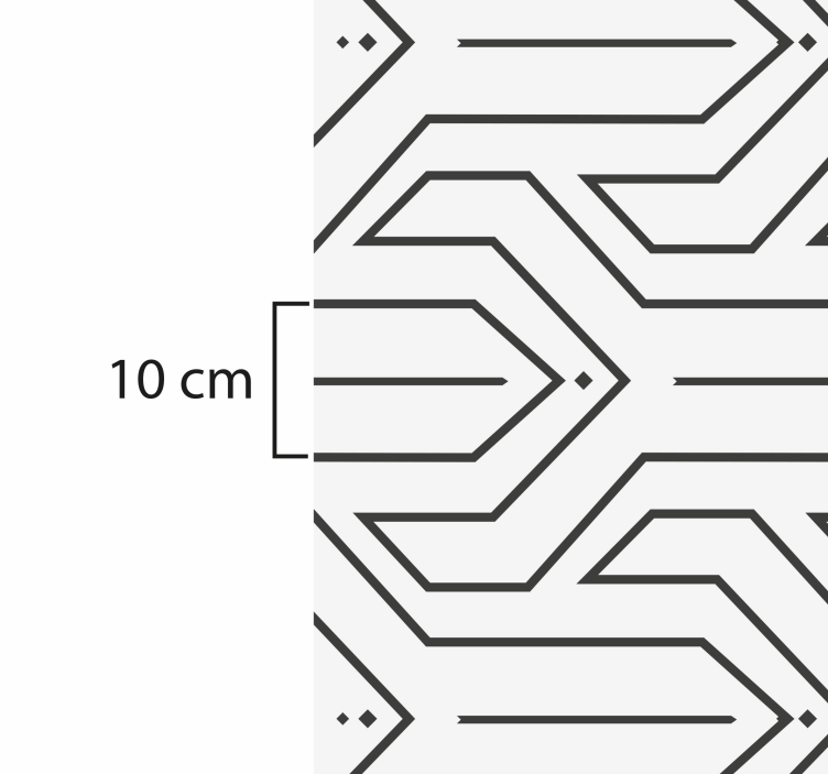 Geometrisk mønster vinylmåtter - TenStickers