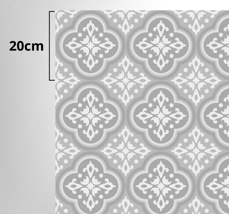 Grå portugisisk flise tæppe - TenStickers