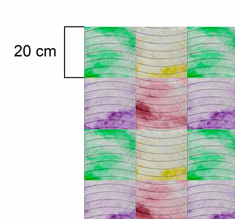 Ramblas fliser vinyl tæppe til stuen - TenStickers