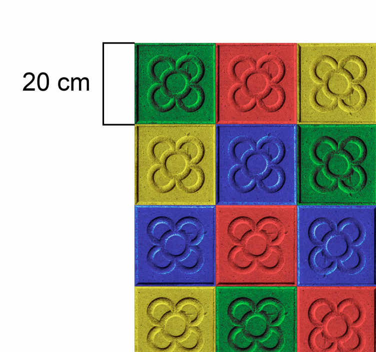 Pop art vinyl panel fliser tæpper til stuen - TenStickers