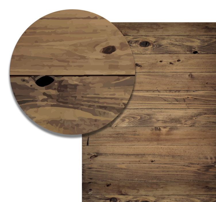 Slidt træ-effekt vinyl tæppe - TenStickers