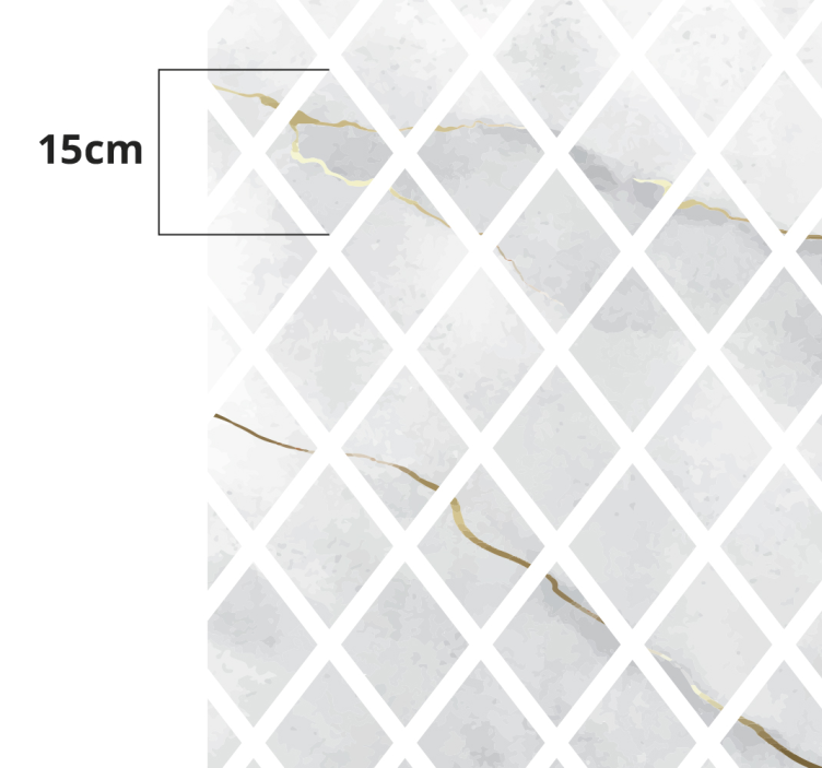 Gulvfliser af diamant og beija sten - TenStickers