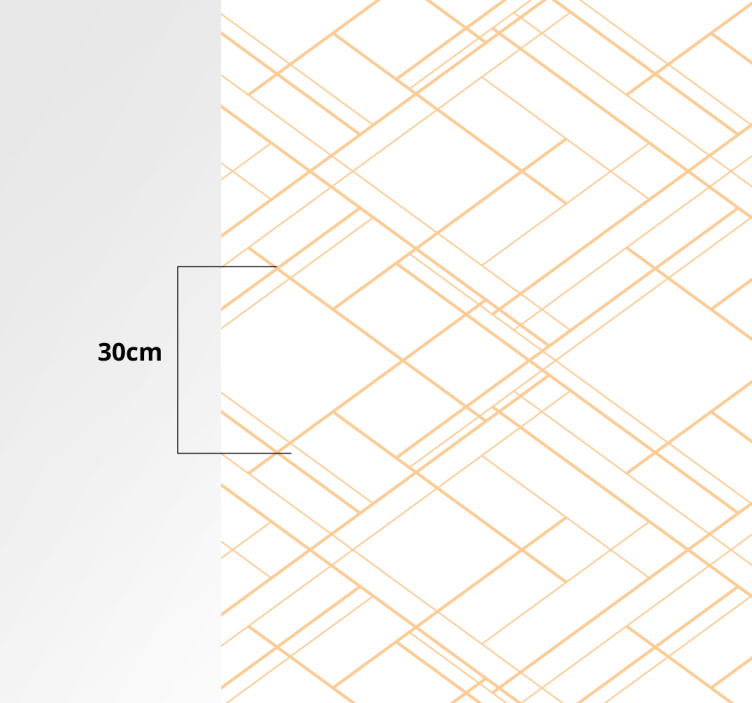 Geometriske linjer minimalistisk struktur geometriske vinyl tæppe - TenStickers