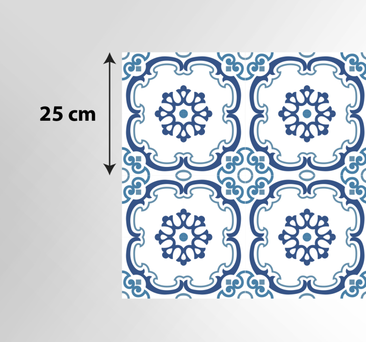 Portugisisk flise mønster køkken vinyl tæppe - TenStickers