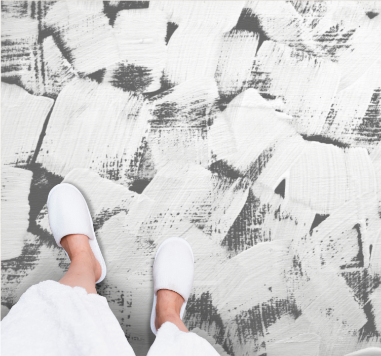 Abstrakt børstet tekstur tekstur vinyl tæppe - TenStickers