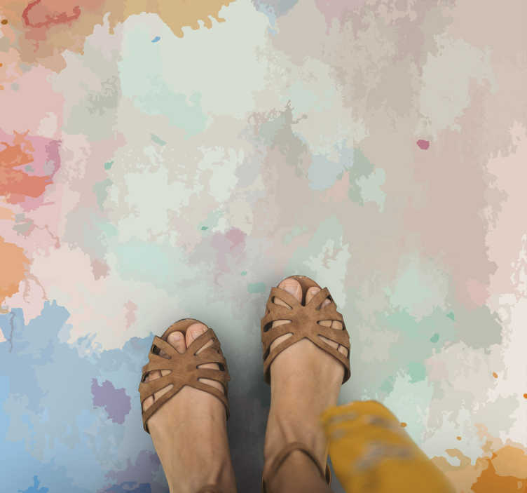 Abstrakt pippa område tæppe moderne tæppe - TenStickers