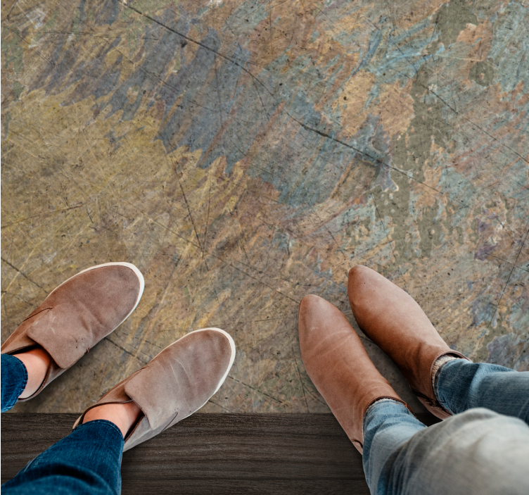 Abstrakt tekstureret overlay tekstur vinyl tæppe - TenStickers