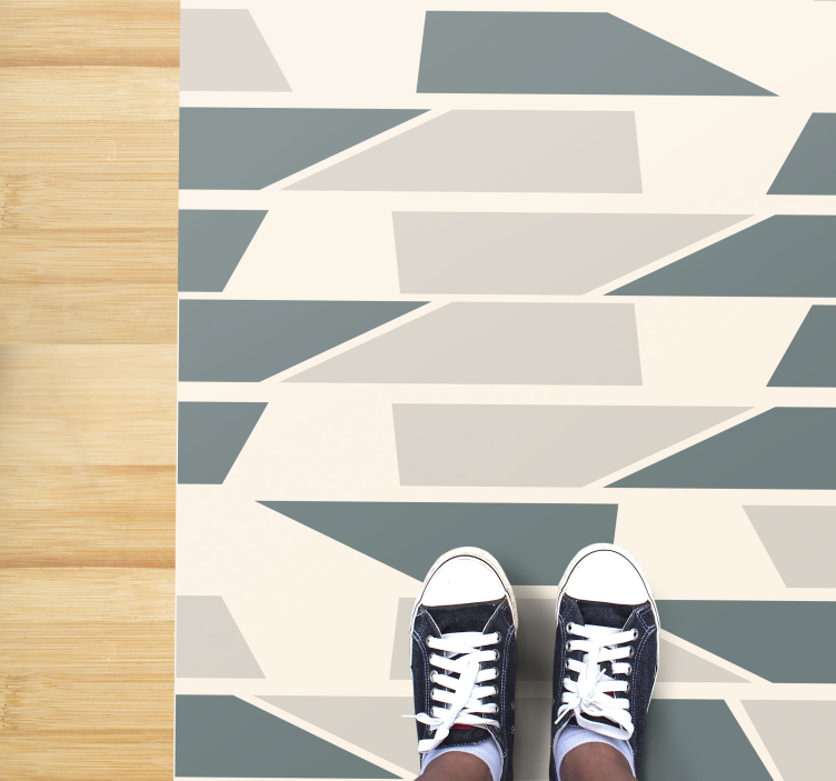 Abstrakte geometriske keramiske fliser gang - TenStickers