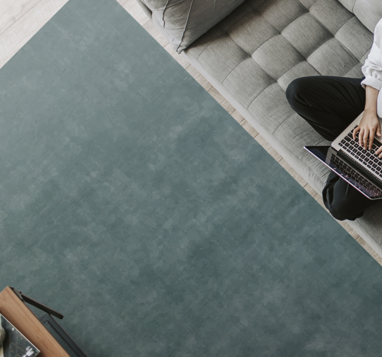 Afdæmpet blågrøn nuance marmor vinyl tæppe - TenStickers