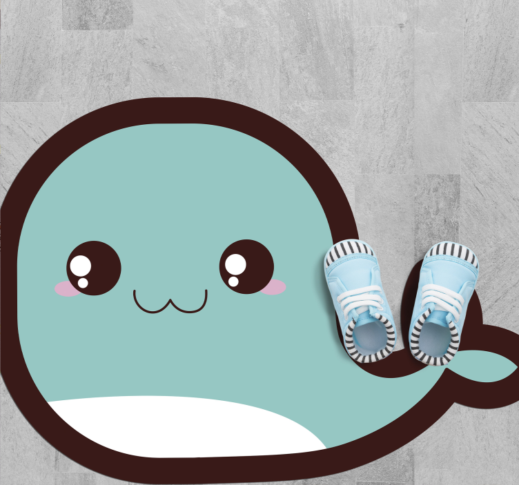 Anime hvalldyr vinyl tæppe - TenStickers