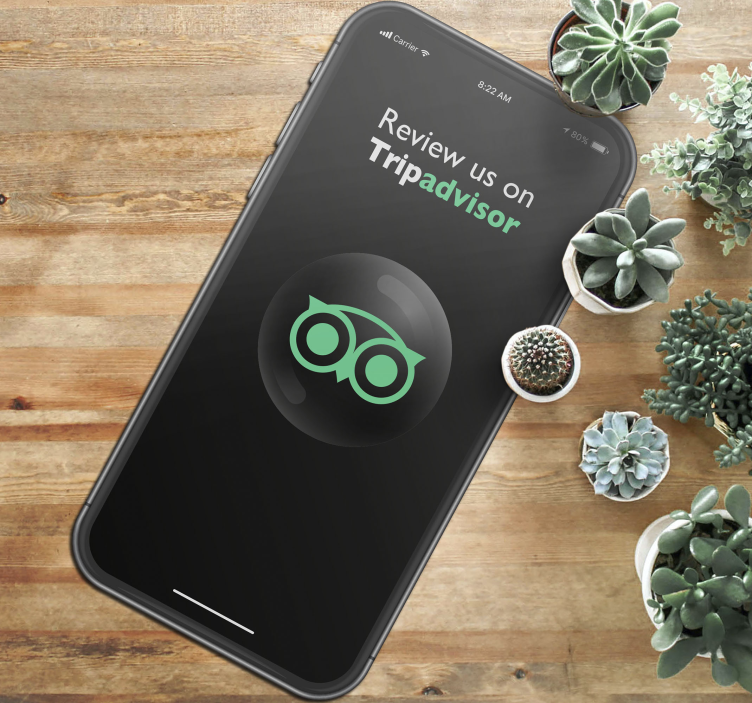 Anmeld os på tripadvisor salg vinyl tæppe - TenStickers