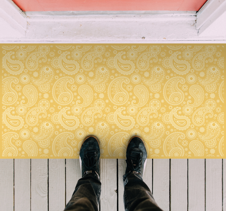 Arabisk paisley entré vinyl tæppe - TenStickers