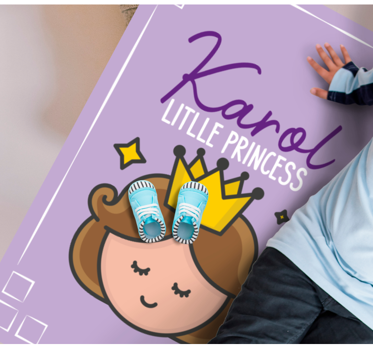 Baby ansigt prinsesse personlig mat - TenStickers