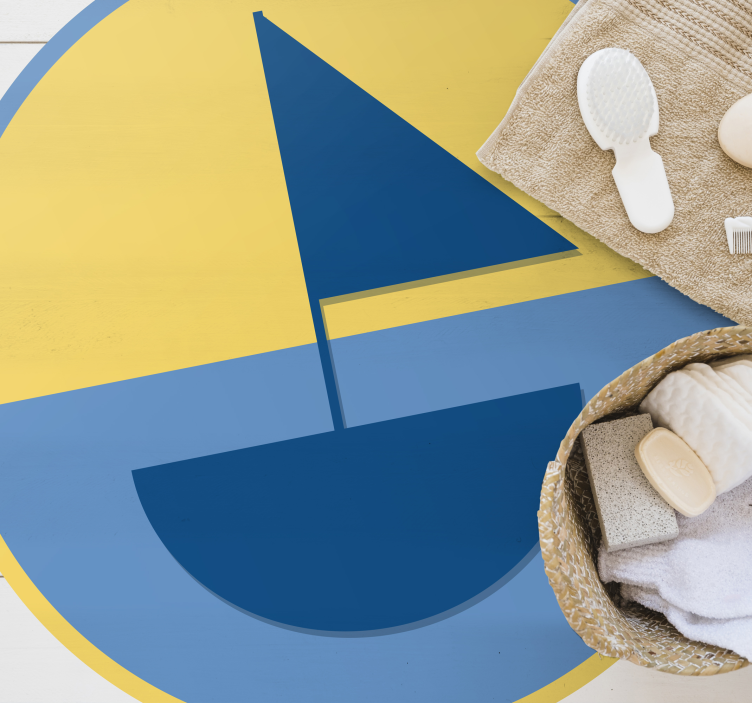 Båd og strand natur vinyl tæppe - TenStickers