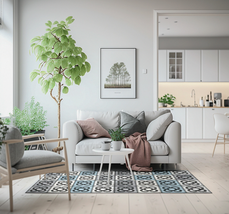 Barcelona street fliser stil moderne vinyl tæppe - TenStickers