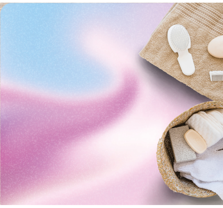 Gradientlag vinyl tæppe til badeværelset - TenStickers