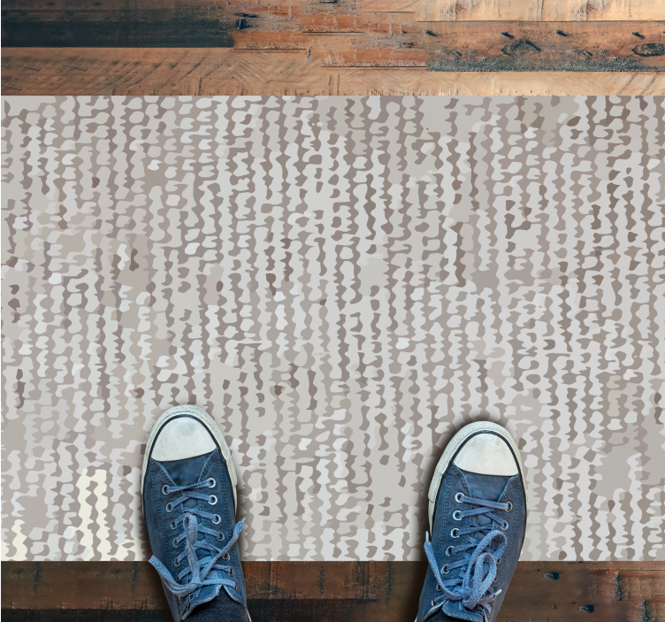 Blødt neutralt mønster vinyltæppe til soveværelse - TenStickers