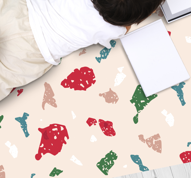Børn terrazzo vinyl tæppe - TenStickers