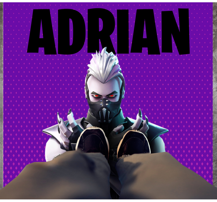 Brugerdefineret spilnavn vinyl tæppe til teenagere - TenStickers