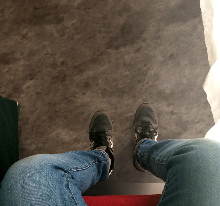 Brun rustik sten mønster tekstur tæppe - TenStickers