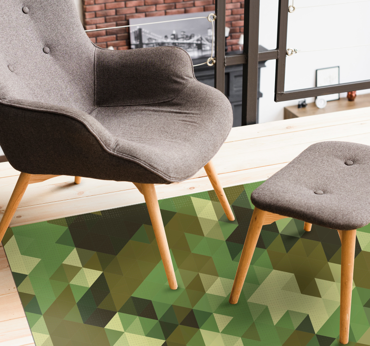 Camouflage geometriske tæpper - TenStickers