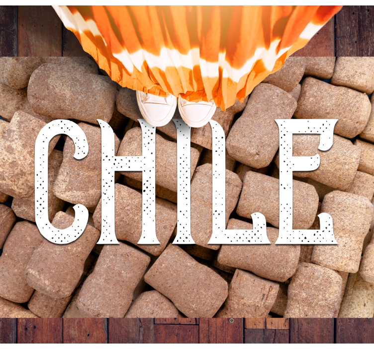 Chile vinpropper tilpasset tæppe - TenStickers