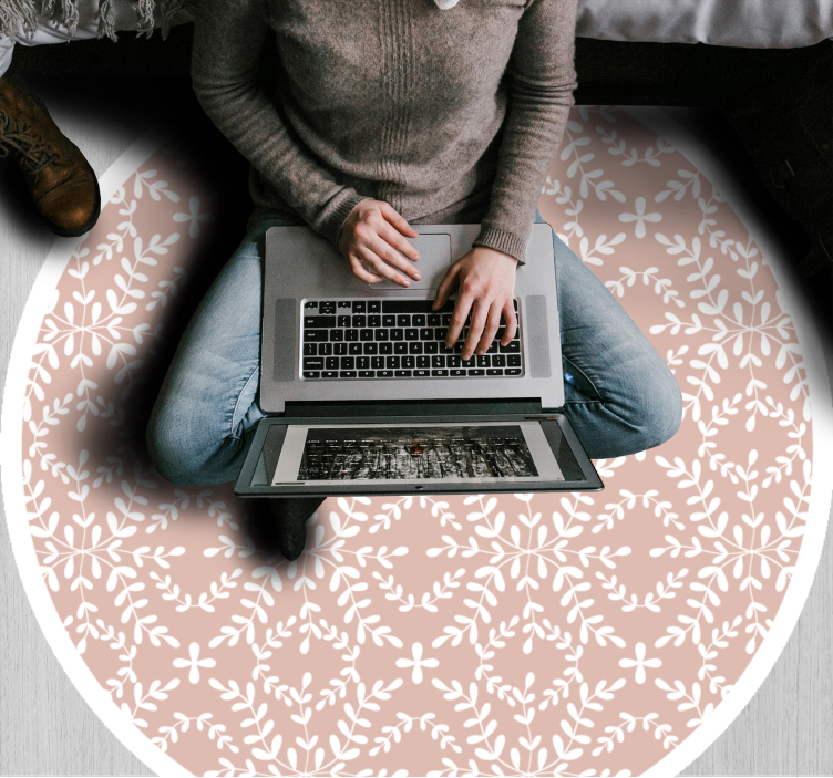 Delikat blomsterkomposition Blomster og planter vinyltæppe - TenStickers