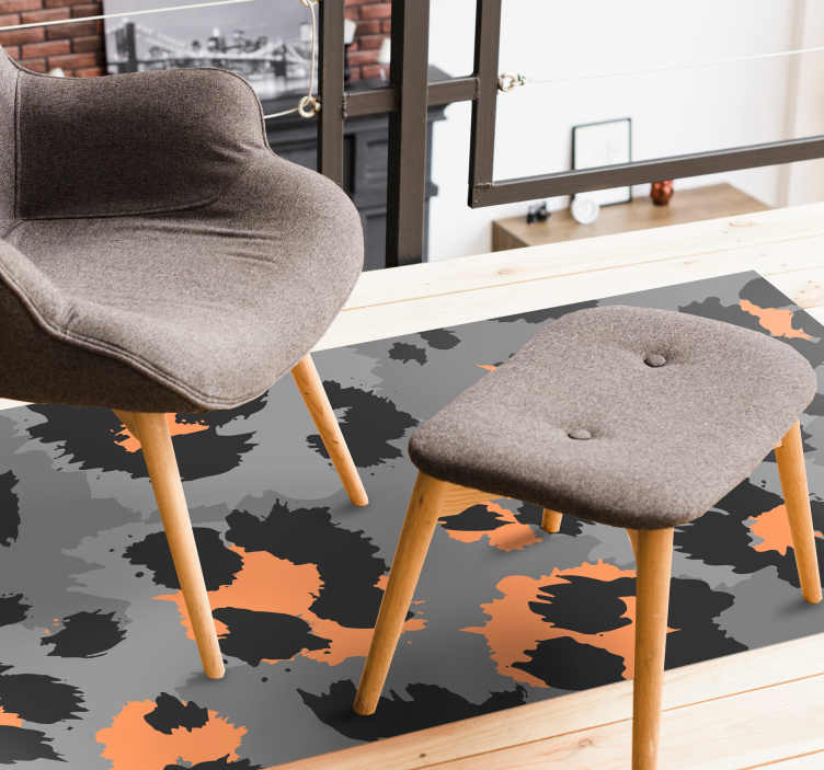 Dristigt gepardmønster vinyltæppe med dyreprint - TenStickers