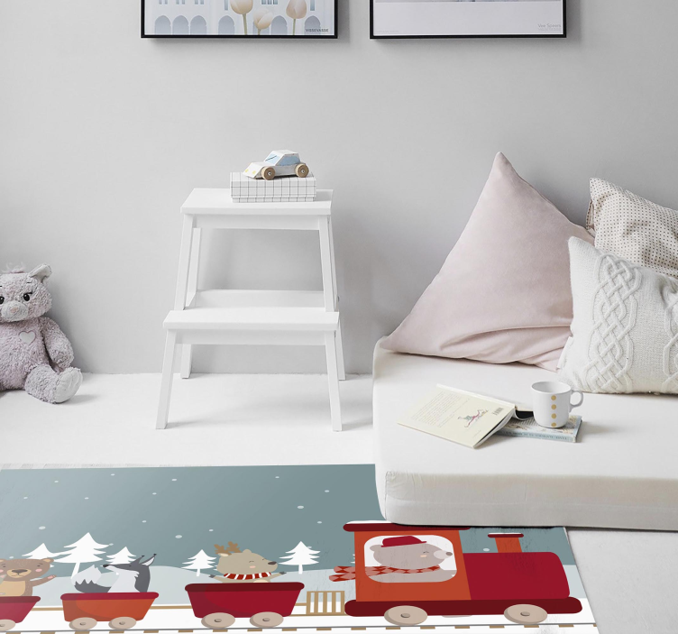 Dyretog eventyr vinyl tæppe - TenStickers