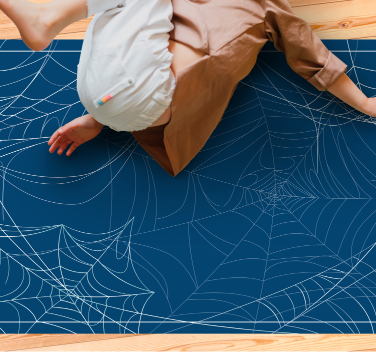 Edderkoppespind mønster vinyltæpper til halloween - TenStickers