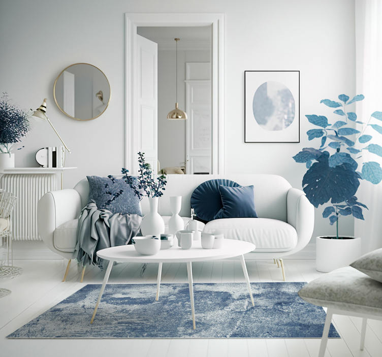 Effekt cement vinyl gulvtæpper med steneffekt - TenStickers