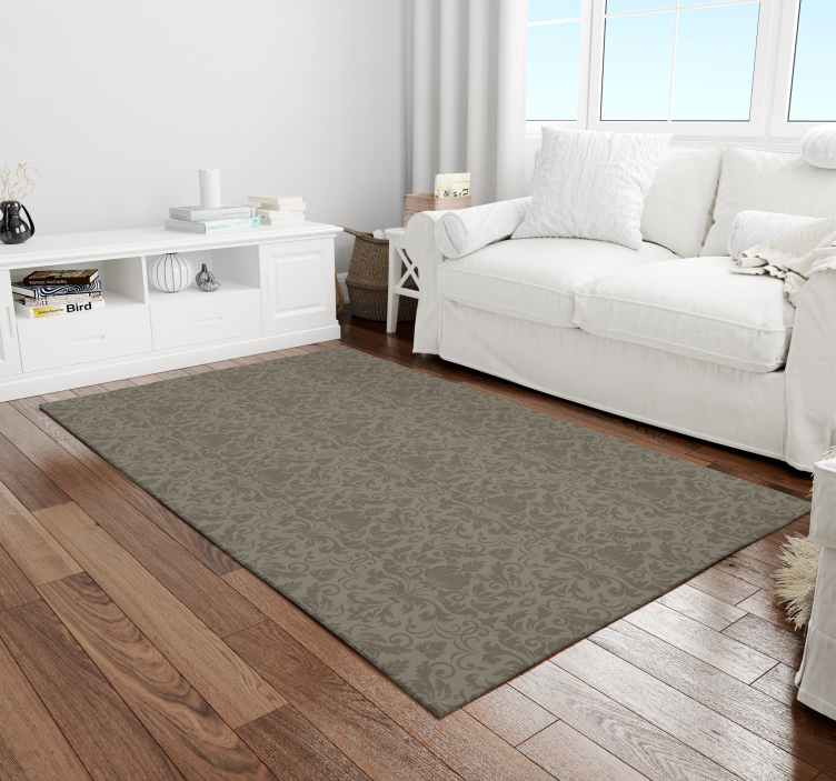 Elegant Baroque Pattern vintage vinyl tæppe - TenStickers