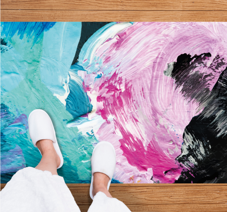 Et strejf af farve tekstur vinyl tæppe - TenStickers