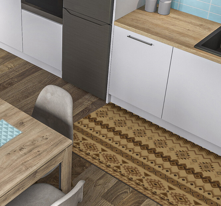 Etniske kilim design vinyl tæpper - TenStickers