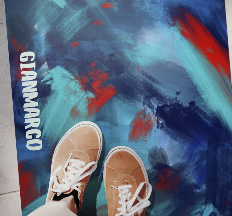 Farver og navn teen vinyl tæppe - TenStickers