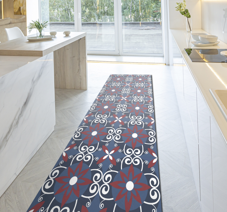 Fleur de lis beija fliser tæppe - TenStickers