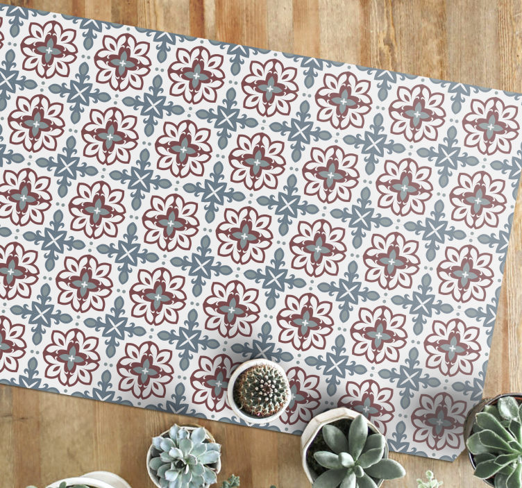 Fliser i blå fliser vinyltæppe - TenStickers