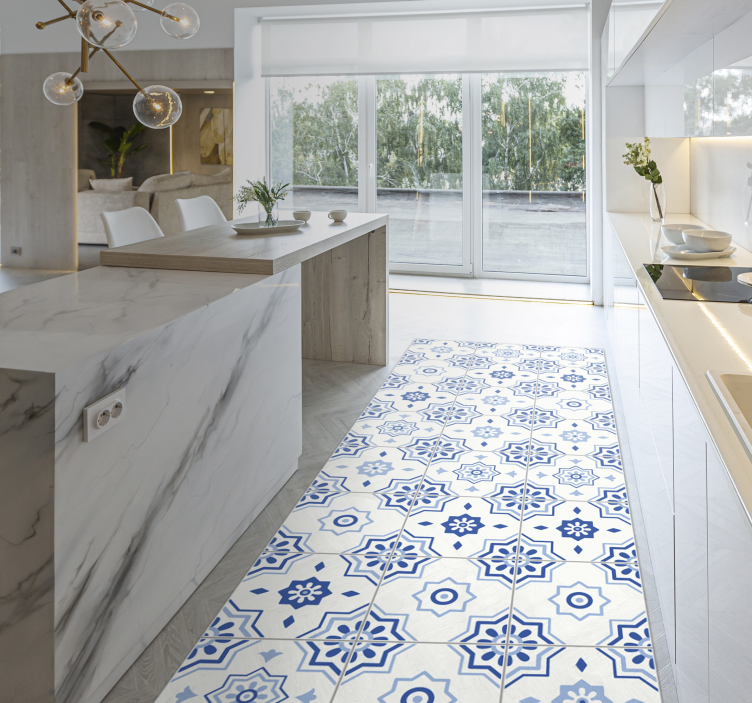 Fliser tæppe gulv løber moderne tæppe - TenStickers