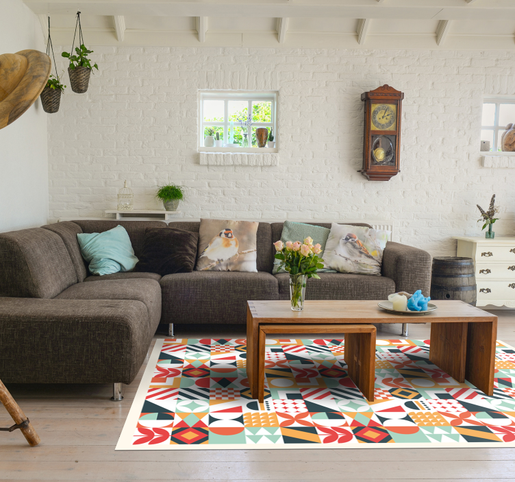 Forskellige mønstre mosaik gulvfliser - TenStickers