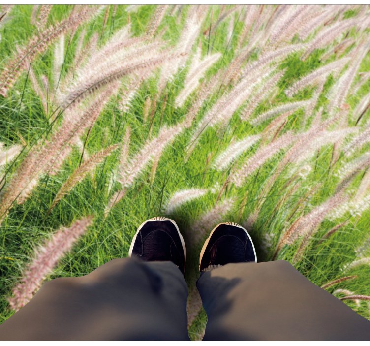 Frodigt grønt landskab natur vinyl tæppe - TenStickers