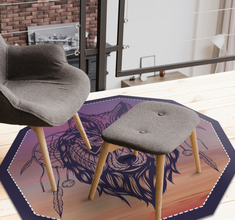 Galakse dreamcatcher soveværelse tæppe - TenStickers